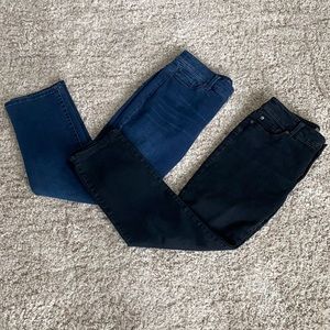 2 pairs Chicos So Slimming jeans sz 1 short EUC